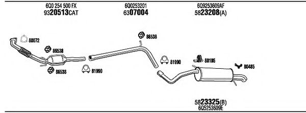 Система выпуска ОГ FONOS SKH15937B
