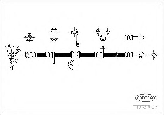 Тормозной шланг CORTECO 19032900