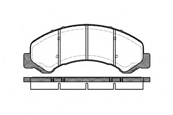 Комплект тормозных колодок, дисковый тормоз ROADHOUSE 2763.00