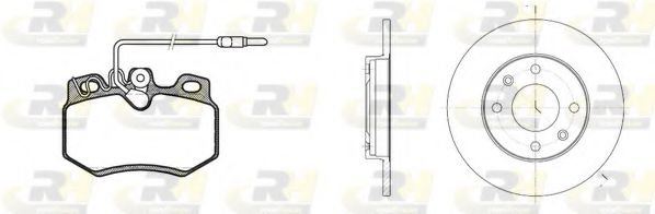 Комплект тормозов, дисковый тормозной механизм ROADHOUSE 8170.02