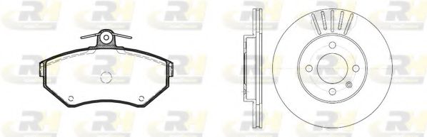 Комплект тормозов, дисковый тормозной механизм ROADHOUSE 863101