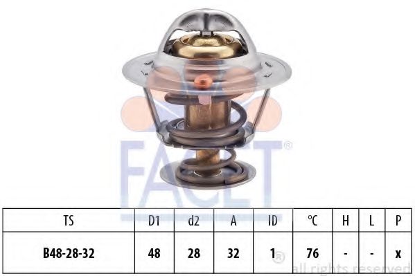 Термостат, охлаждающая жидкость FACET 7.8418S