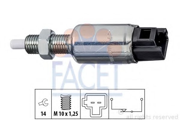 Выключатель, привод сцепления (Tempomat) FACET 7.1287