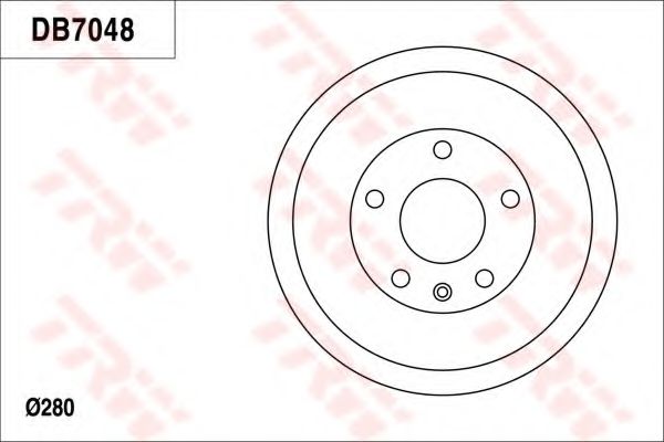 Тормозной барабан TRW DB7048