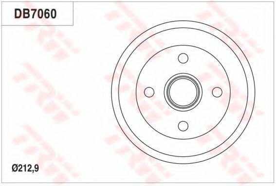 Тормозной барабан TRW DB7060