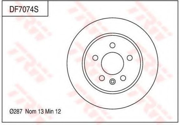 Тормозной диск TRW DF7074S