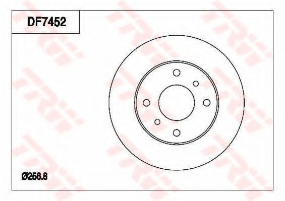 Тормозной диск TRW DF7452