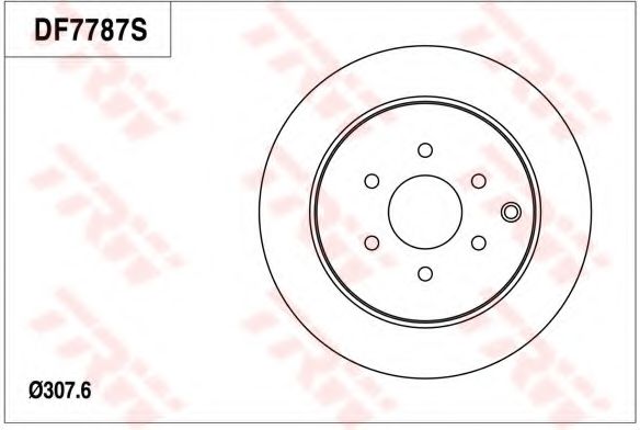 Тормозной диск TRW DF7787