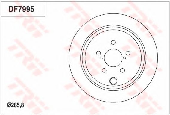Тормозной диск TRW DF7995