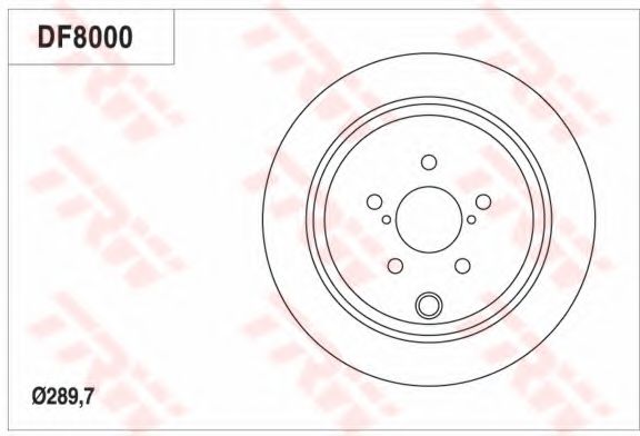 Тормозной диск TRW DF8000