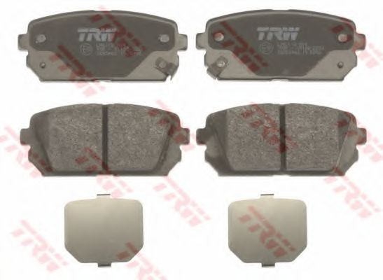 Комплект тормозных колодок, дисковый тормоз TRW 24492