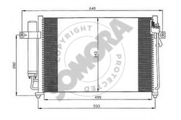 Конденсатор, кондиционер SOMORA 130560B