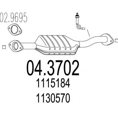 Катализатор MTS 04.3702