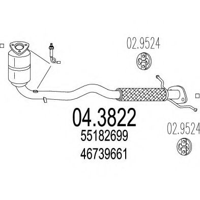 Катализатор MTS 04.3822