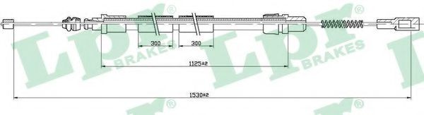 Трос, стояночная тормозная система LPR C0943B