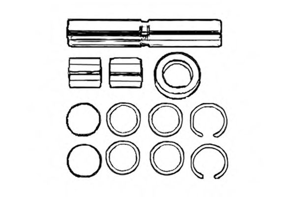 Ремкомплект, шкворень поворотного кулака OCAP 0927435