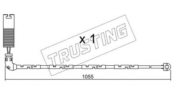 Сигнализатор, износ тормозных колодок TRUSTING SU.196