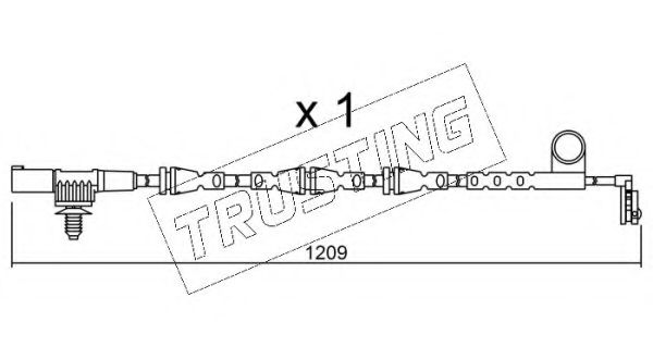 Сигнализатор, износ тормозных колодок TRUSTING SU.256