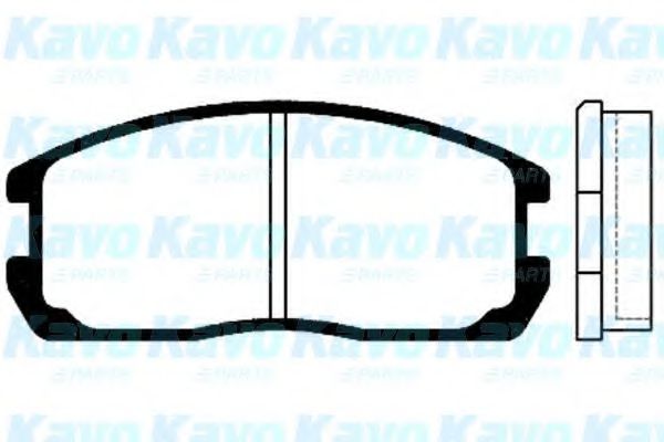 Комплект тормозных колодок, дисковый тормоз KAVO PARTS BP-5505