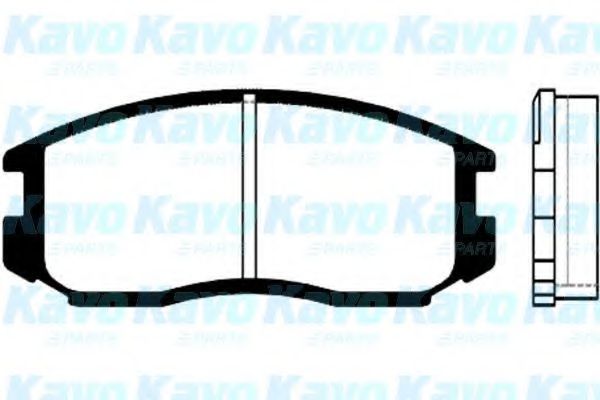 Комплект тормозных колодок, дисковый тормоз KAVO PARTS BP-5514