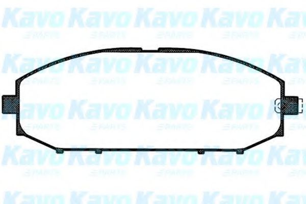 Комплект тормозных колодок, дисковый тормоз KAVO PARTS BP-6538