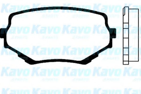 Комплект тормозных колодок, дисковый тормоз KAVO PARTS BP-8512