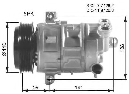 Компрессор, кондиционер NRF 32544G