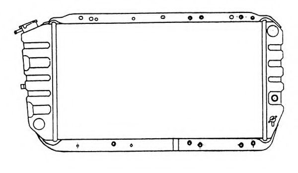 Радиатор, охлаждение двигателя NRF 505042