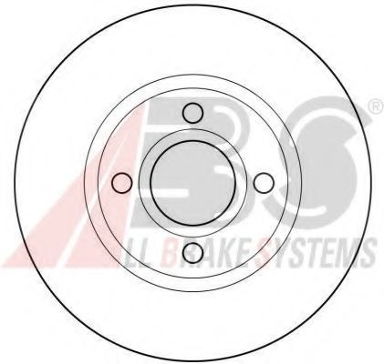 Тормозной диск A.B.S. 16075