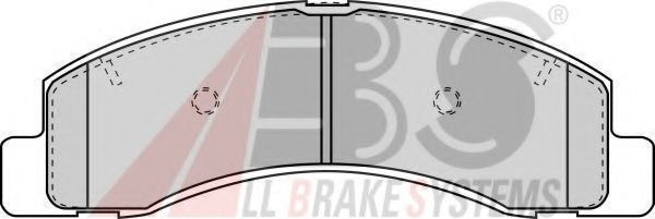Комплект тормозных колодок, дисковый тормоз A.B.S. 38756