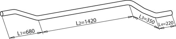 Труба выхлопного газа IMASAF 4048