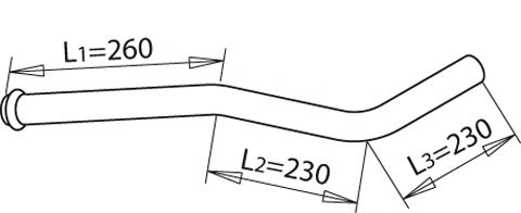 Труба выхлопного газа DINEX 50259
