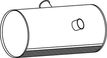 Средний / конечный глушитель ОГ DINEX 80362