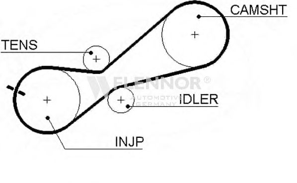 Ремень ГРМ FLENNOR 4234V