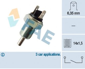 Выключатель, фара заднего хода FAE 40080