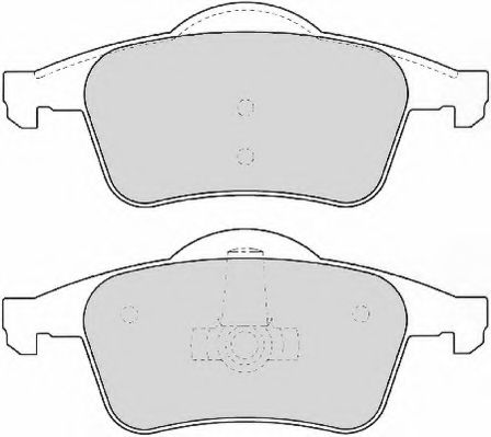 Комплект тормозных колодок, дисковый тормоз NECTO FD6856A