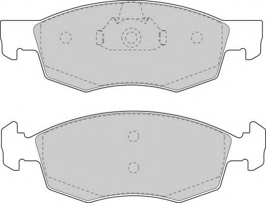 Комплект тормозных колодок, дисковый тормоз NECTO FD6846A