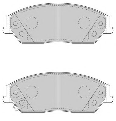 Комплект тормозных колодок, дисковый тормоз NECTO FD7568A