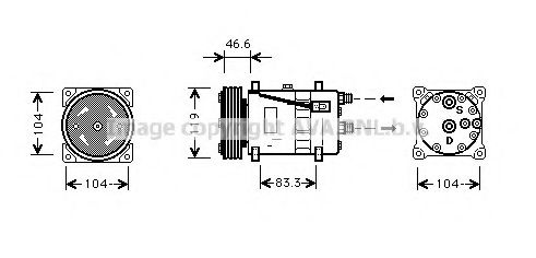 Компрессор, кондиционер AVA QUALITY COOLING CNK209