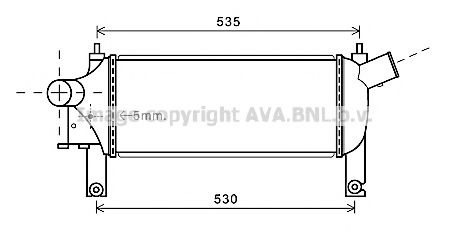 Интеркулер AVA QUALITY COOLING DNA4339