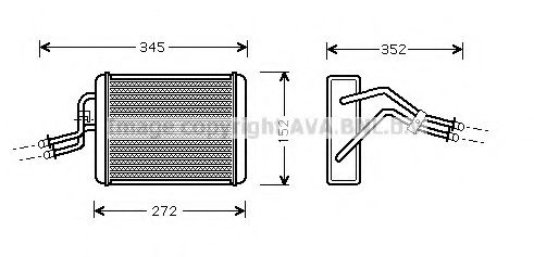 Теплообменник, отопление салона AVA QUALITY COOLING FD6317