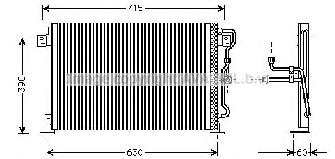 Конденсатор, кондиционер AVA QUALITY COOLING JE5019
