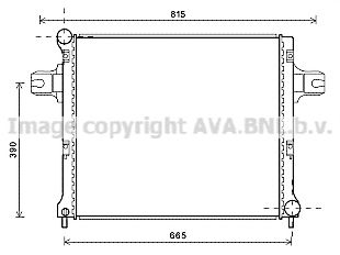 Радиатор, охлаждение двигателя AVA QUALITY COOLING JEA2064