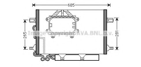 Конденсатор, кондиционер AVA QUALITY COOLING MS5562D