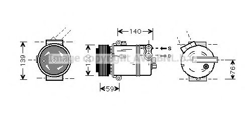 Компрессор, кондиционер AVA QUALITY COOLING OLK409