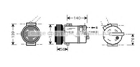 Компрессор, кондиционер AVA QUALITY COOLING OLK463