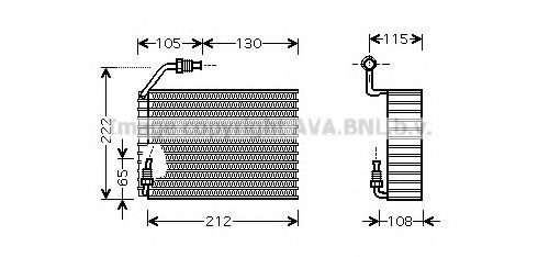 Испаритель, кондиционер AVA QUALITY COOLING PEV119