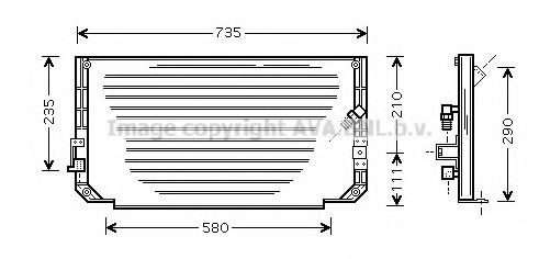 Конденсатор, кондиционер AVA QUALITY COOLING TO5279