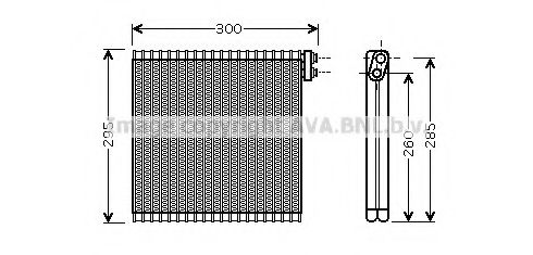 Испаритель, кондиционер AVA QUALITY COOLING TOV483