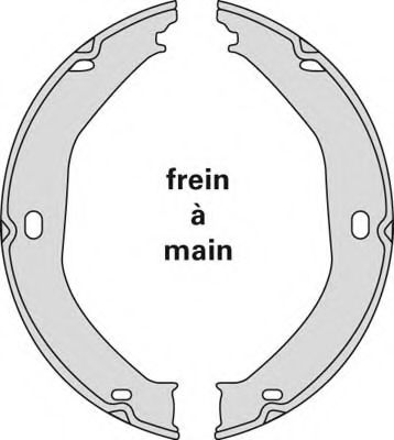 Комплект тормозных колодок, стояночная тормозная система MGA M893